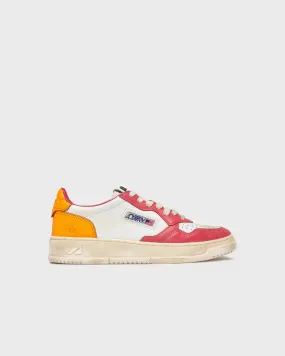 Autry   Sneakers Medalist Low Super Vintage Vit/orange 